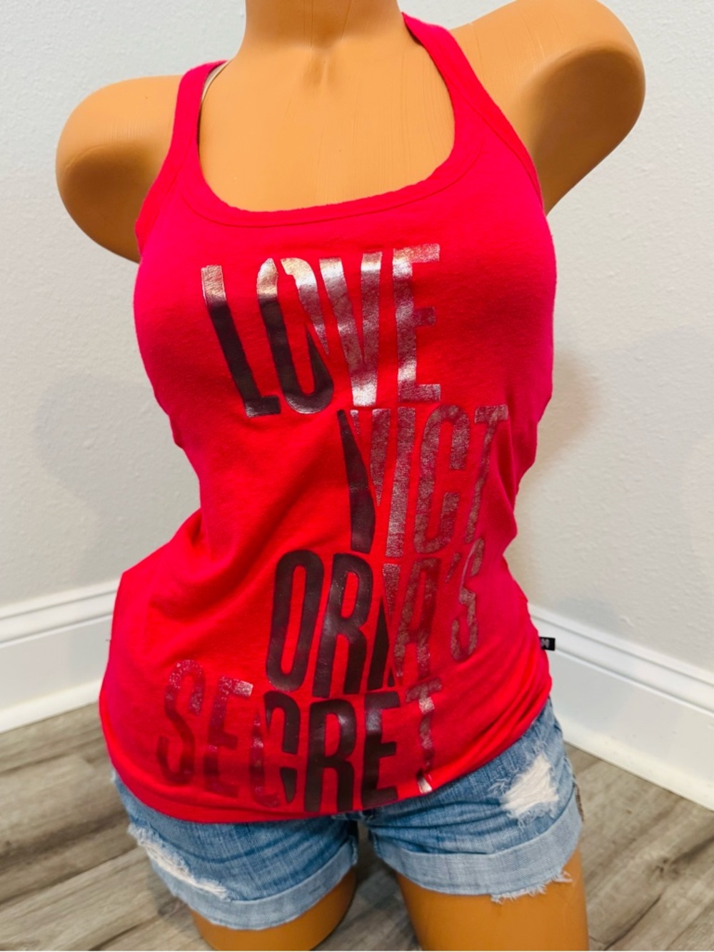 Victorias Secret Supermodel Essentials Racerback Y2K Vintage Tank Top XS